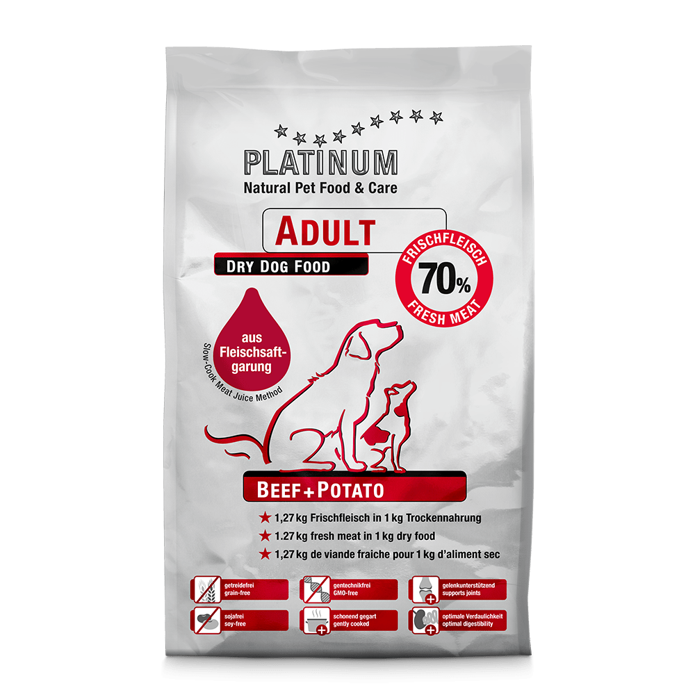Platinum Natural Pet Food & Care Adult Beef + Potato